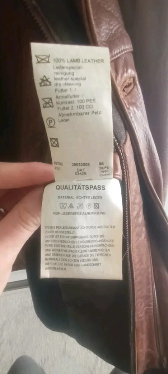 Genuine 100% Leather Jacket - Image 2