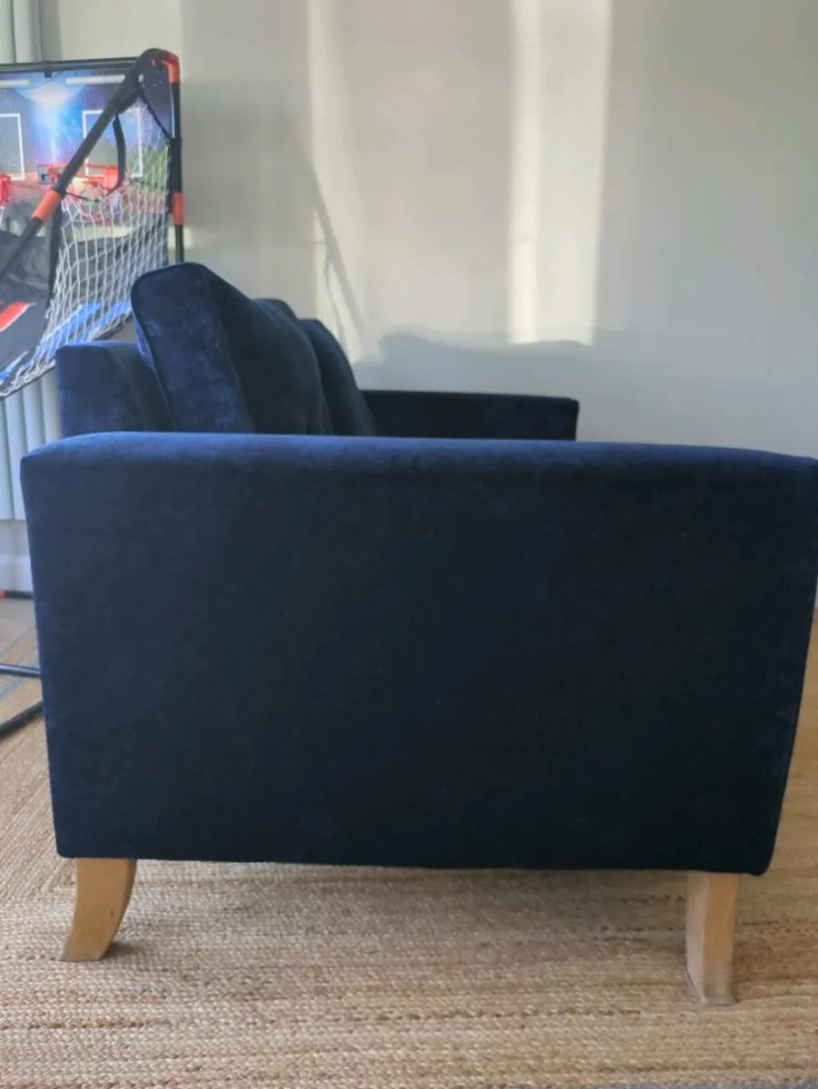 Navy two seater couch - Image 2