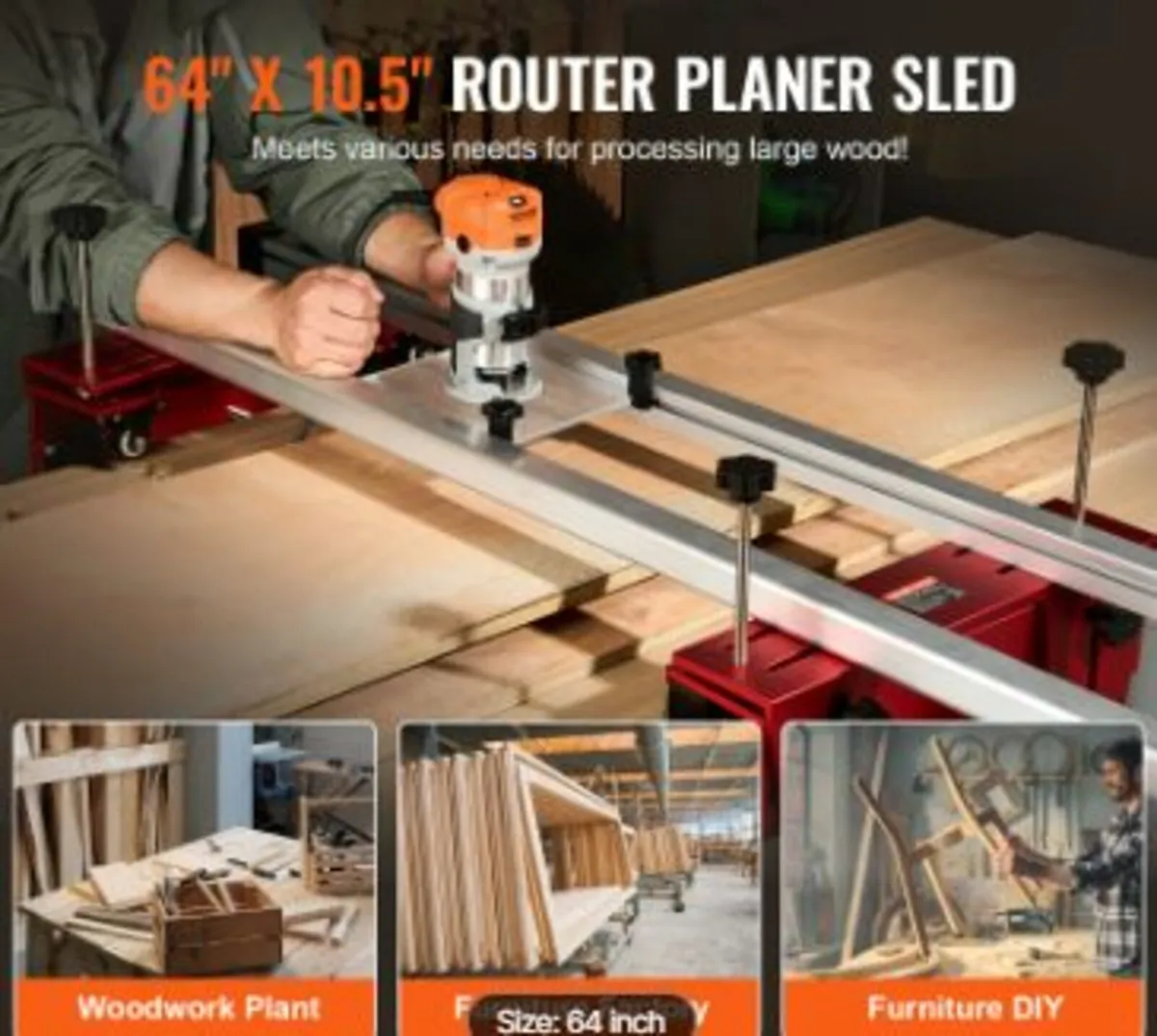 Router Sled, 64 inches, Portable and Easy to Adju - Image 2