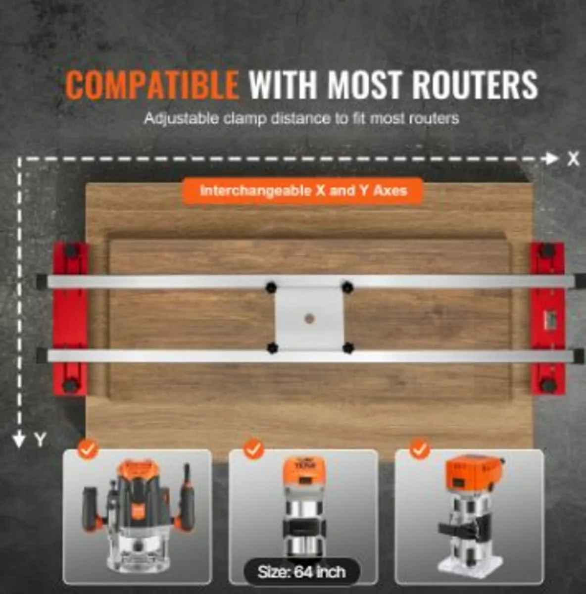 Router Sled, 64 inches, Portable and Easy to Adju - Image 3
