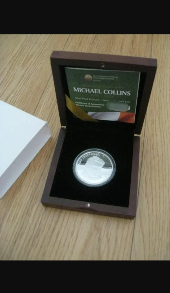 Irish Silver Proof Coin Set Michael Collins - Image 2