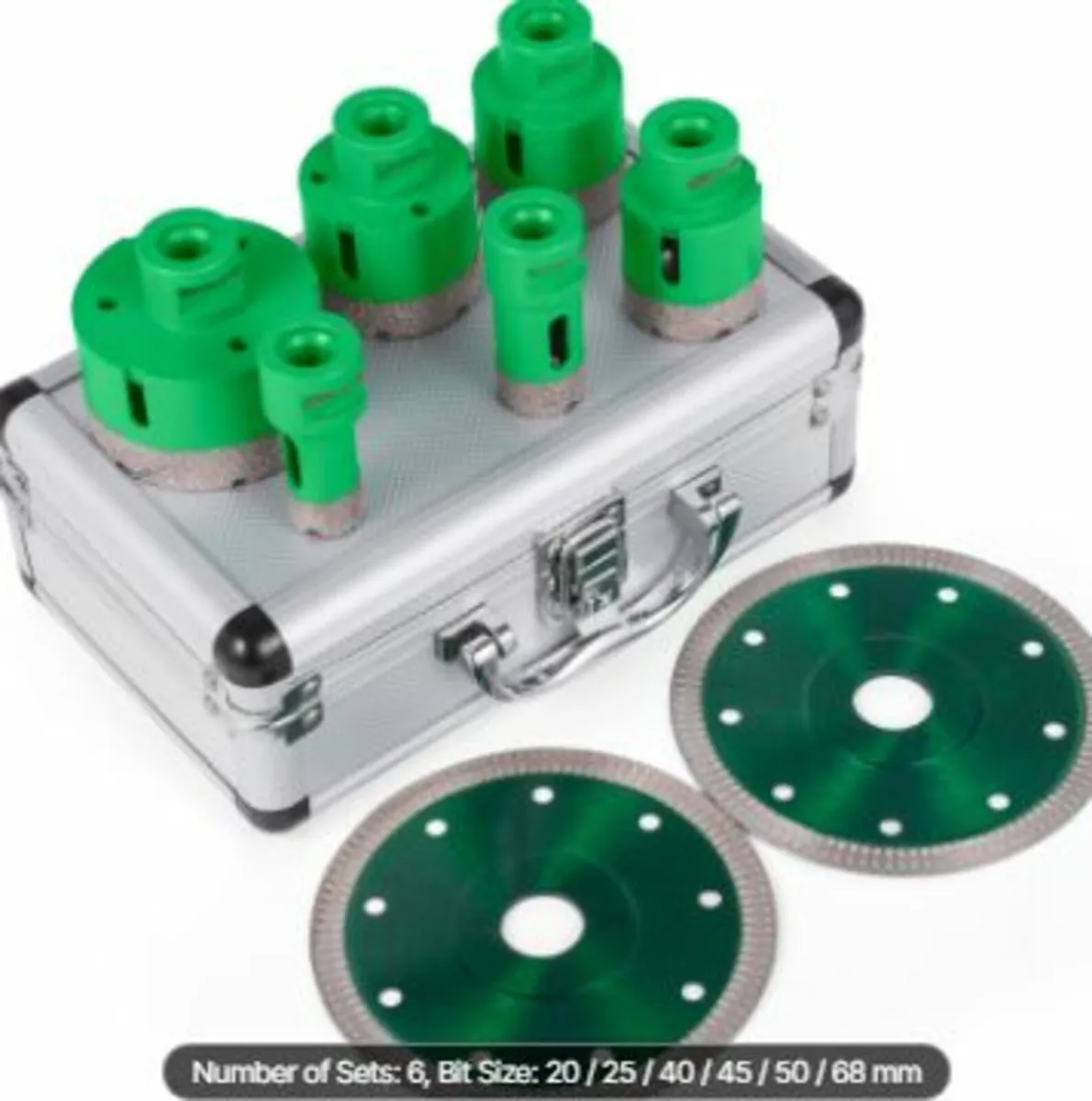 6 Pcs Diamond Hole Saw Set Drill Core - Image 1