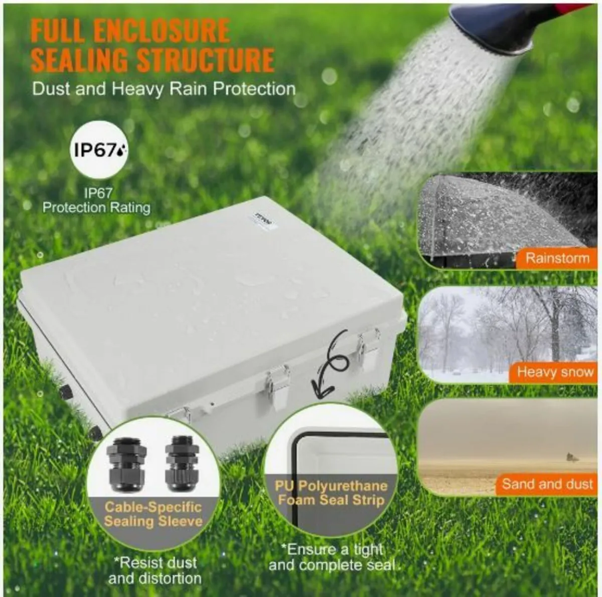 Outdoor Electrical Junction Box, 530 x 430 x 200 - Image 3