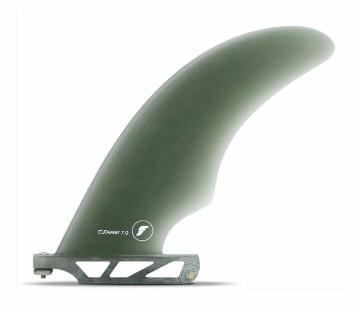 Futures 7 Inch Cutaway Fibreglass Centre Fin Smoke