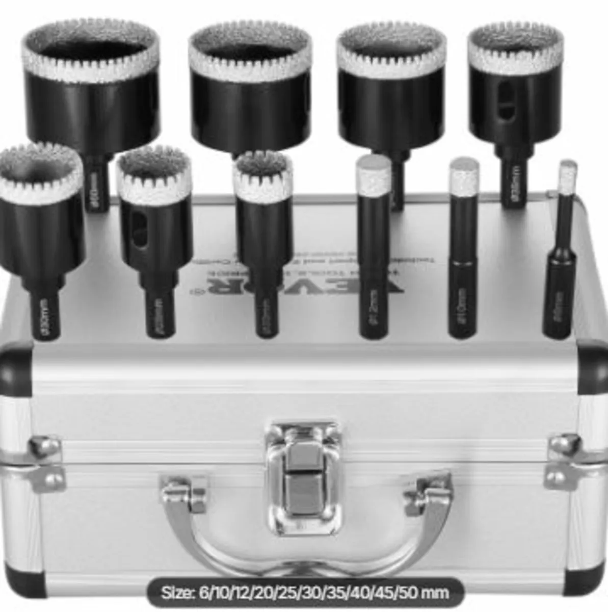 Diamond Core Drill Bit Set, 10 PCS - Image 1