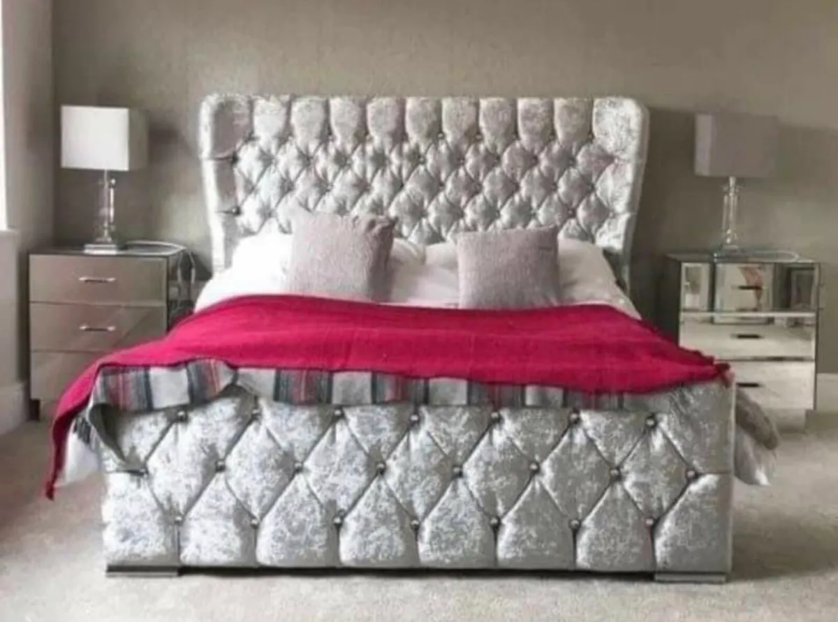 Brand new wingback beds with mattress - Image 2