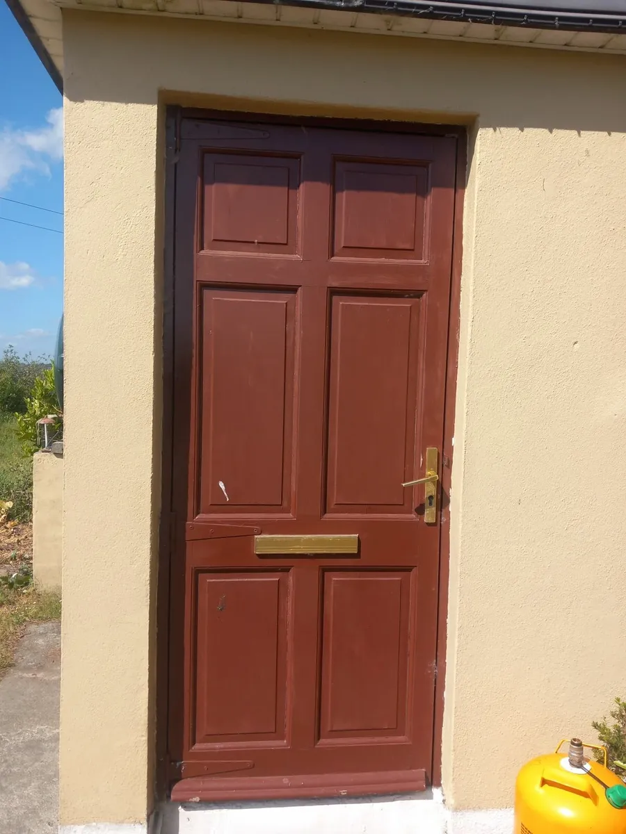 Teak external door