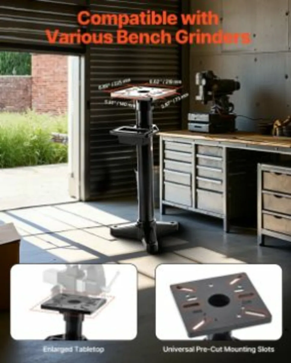 Bench Grinder Stand Grinder Vise Floor - Image 2
