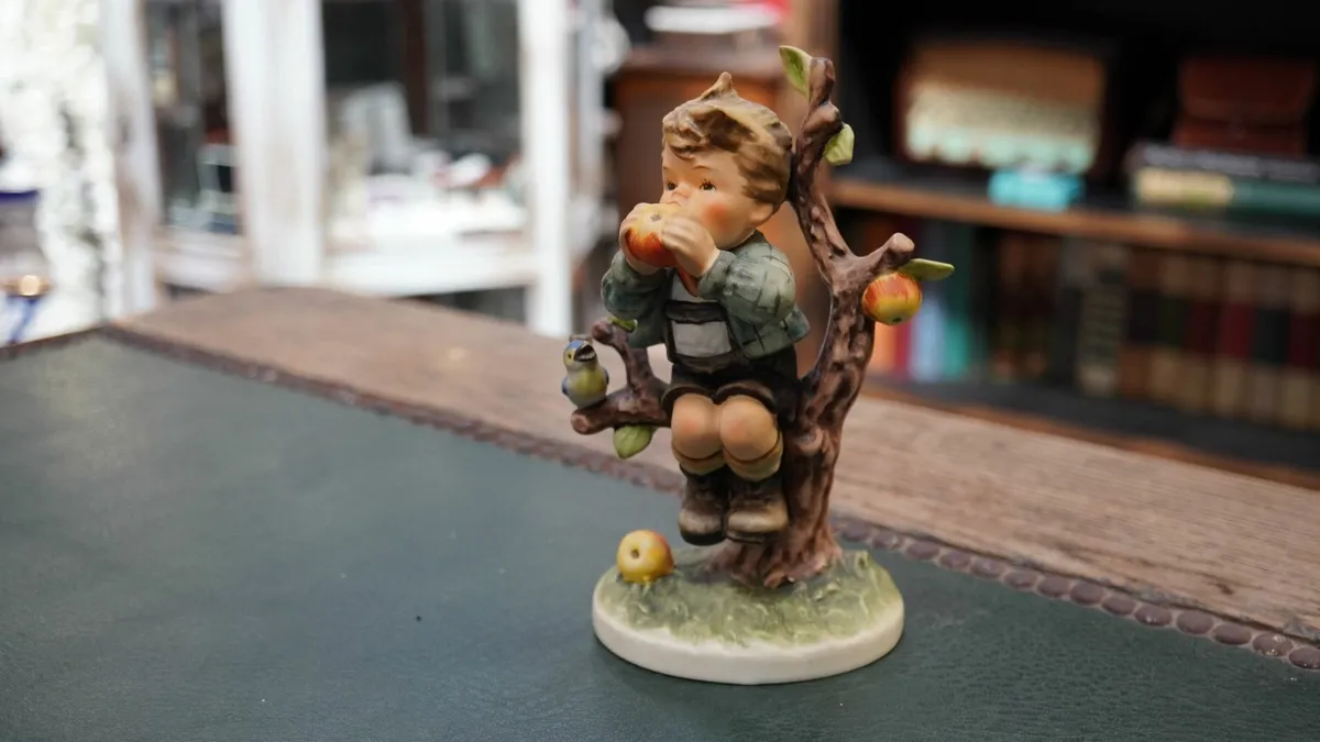 Goebel Hummel Figurine - An Apple A Day - Image 1