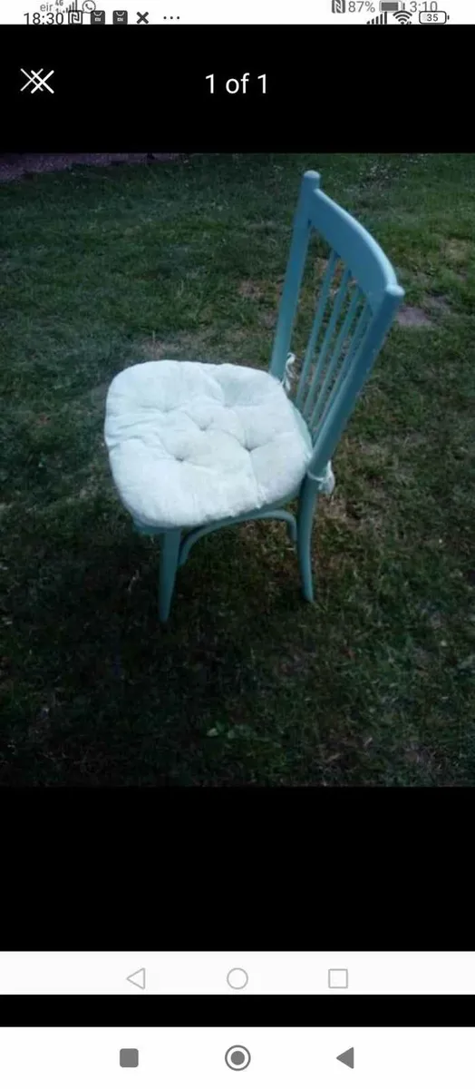 Kitchen chair with cushion