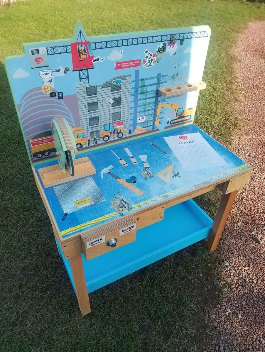Solid wood toy work bench - Image 2