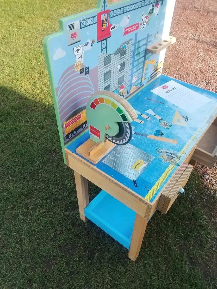 Solid wood toy work bench - Image 3