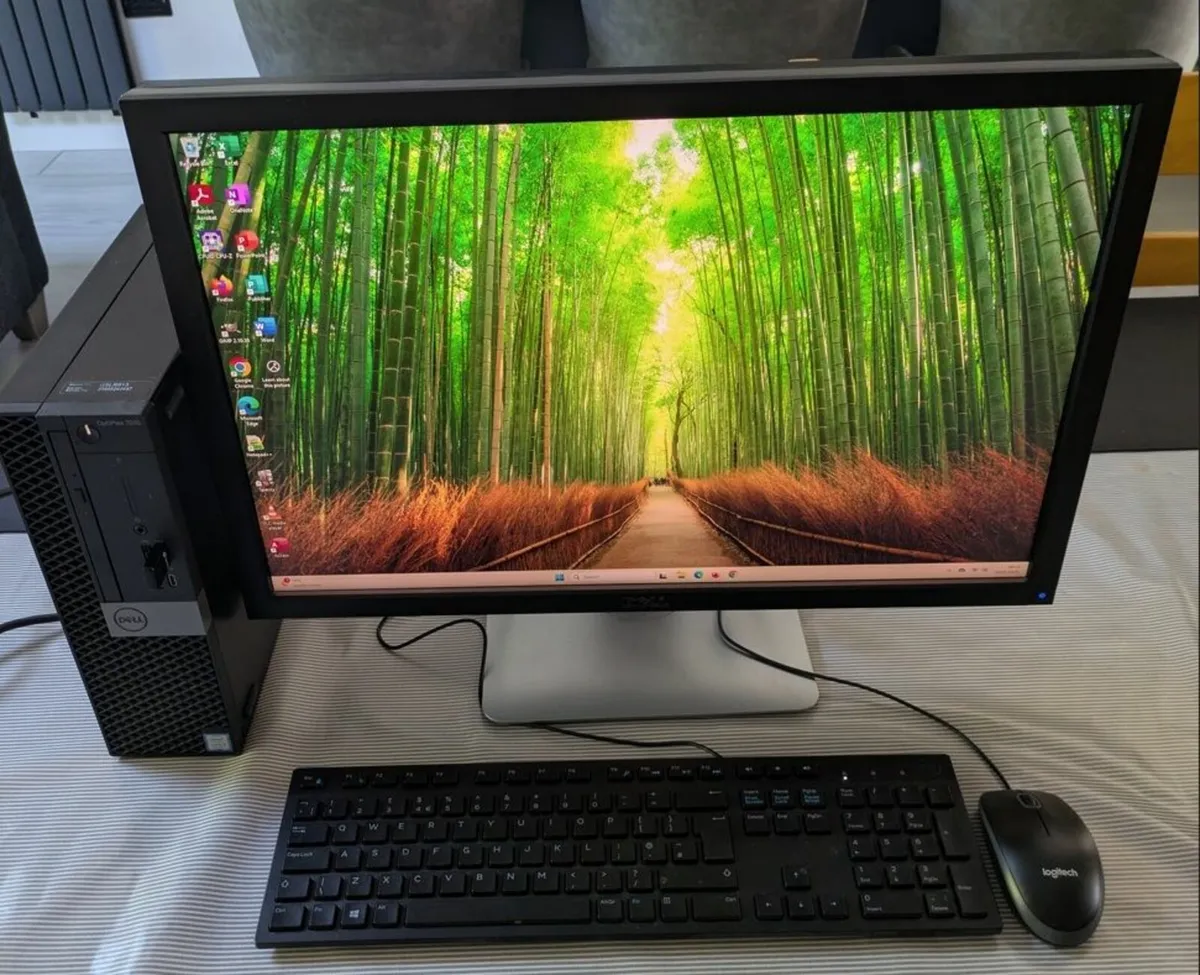 Dell PC & 24" LCD i5 CPU Win 11 Office Wifi NVMe - Image 2