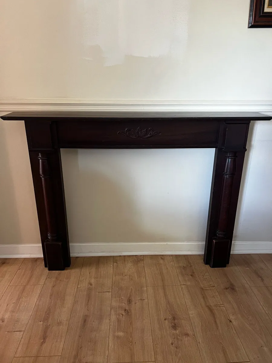 Vintage Wooden Fireplace Mantel Surround - Image 1