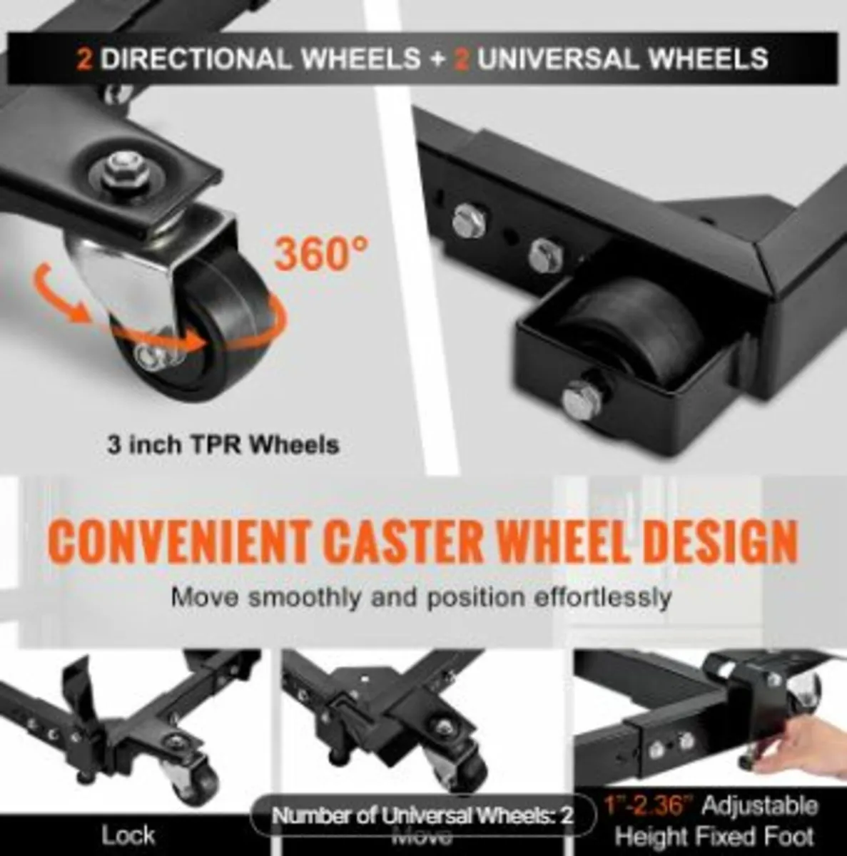 Mobile Base Heavy Duty Universal Stand - Image 3