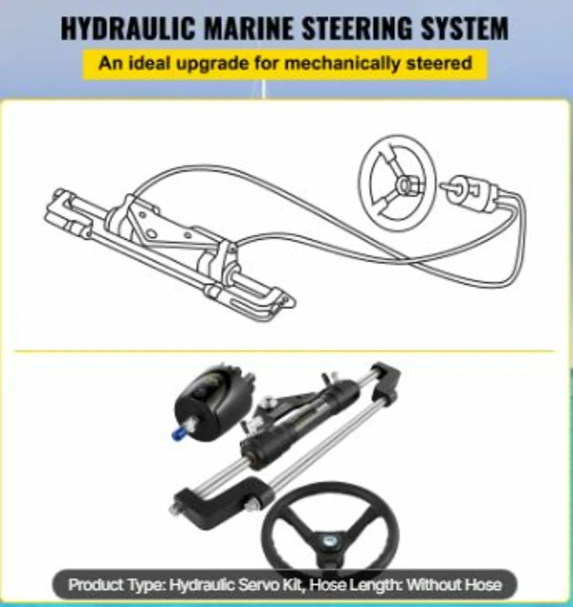 Hydraulic Steering Kit 300HP, Hydraulic - Image 3
