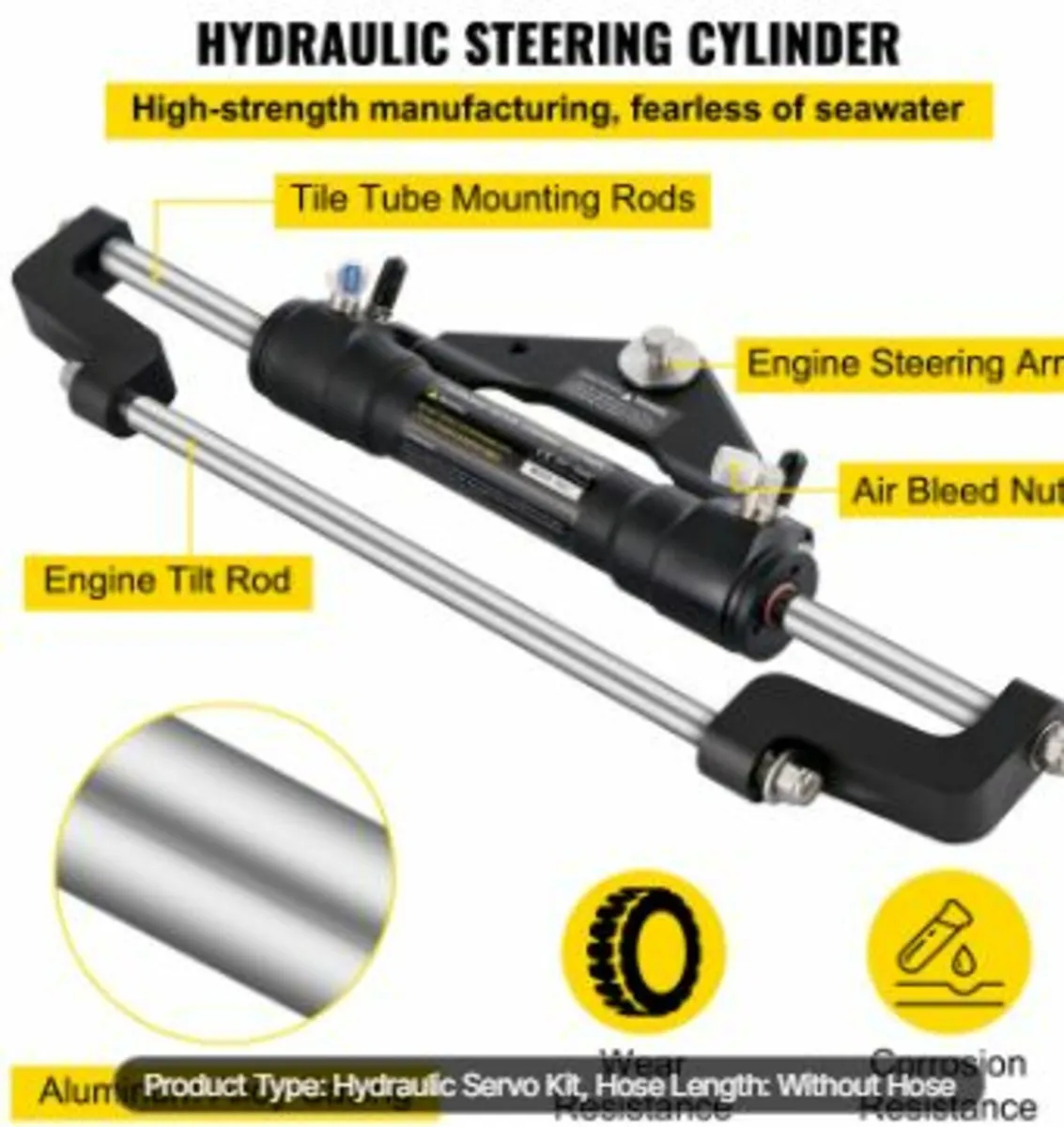 Hydraulic Steering Kit 300HP, Hydraulic - Image 4