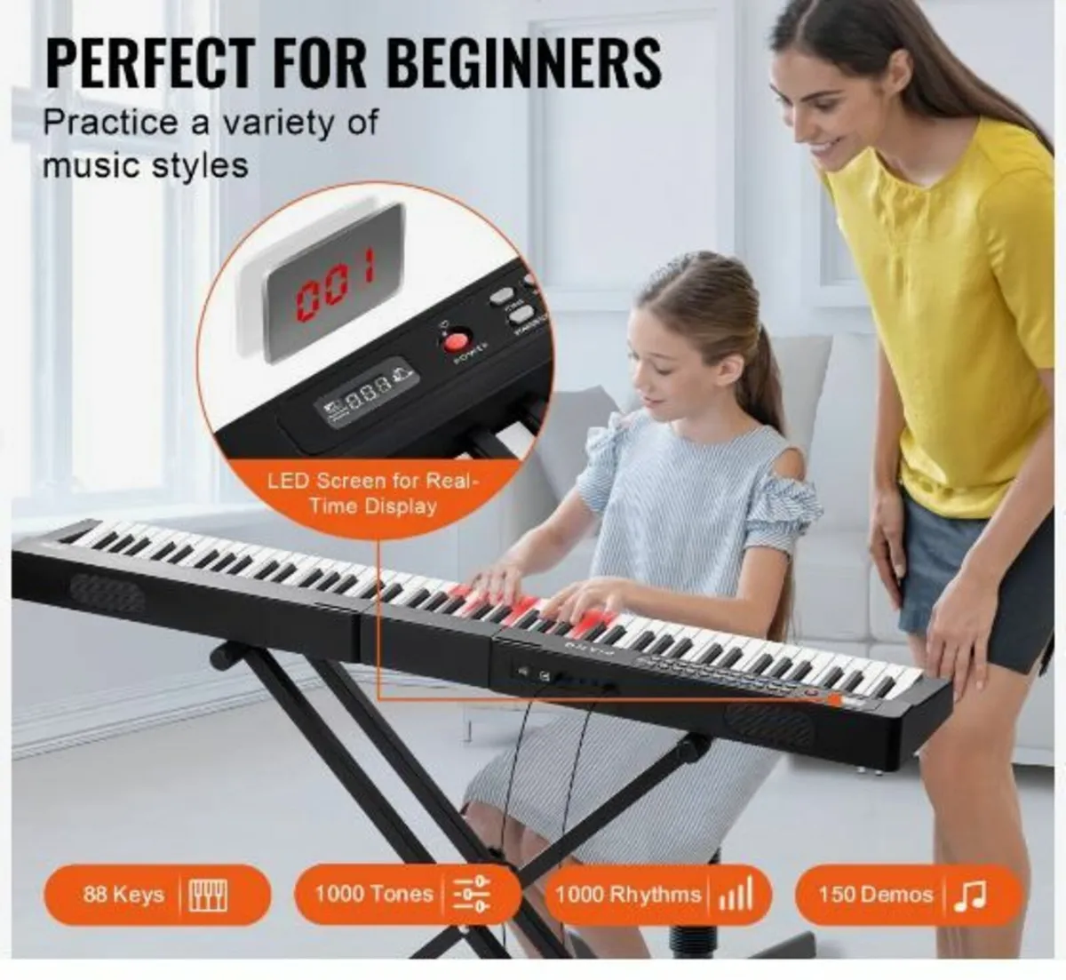 88 Key Digital Piano Keyboard Semi - Image 4