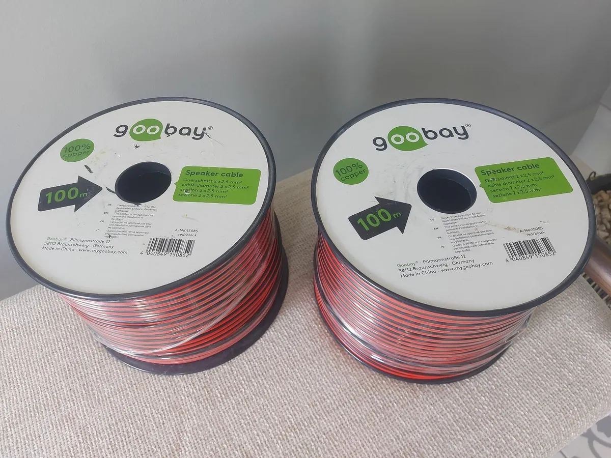 Speaker cable 2x2.5mm² - 100m roll