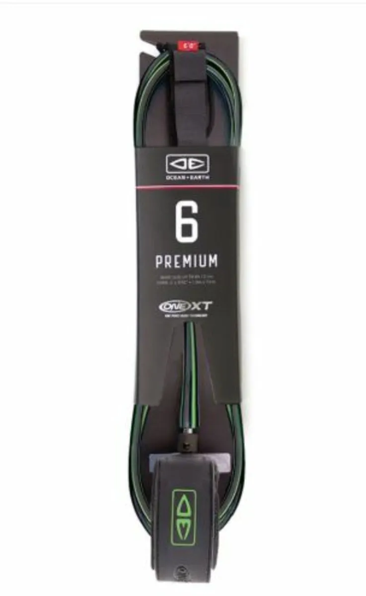 Ocean and Earth 6ft One-XT Premium Surfboard Leash - Image 1