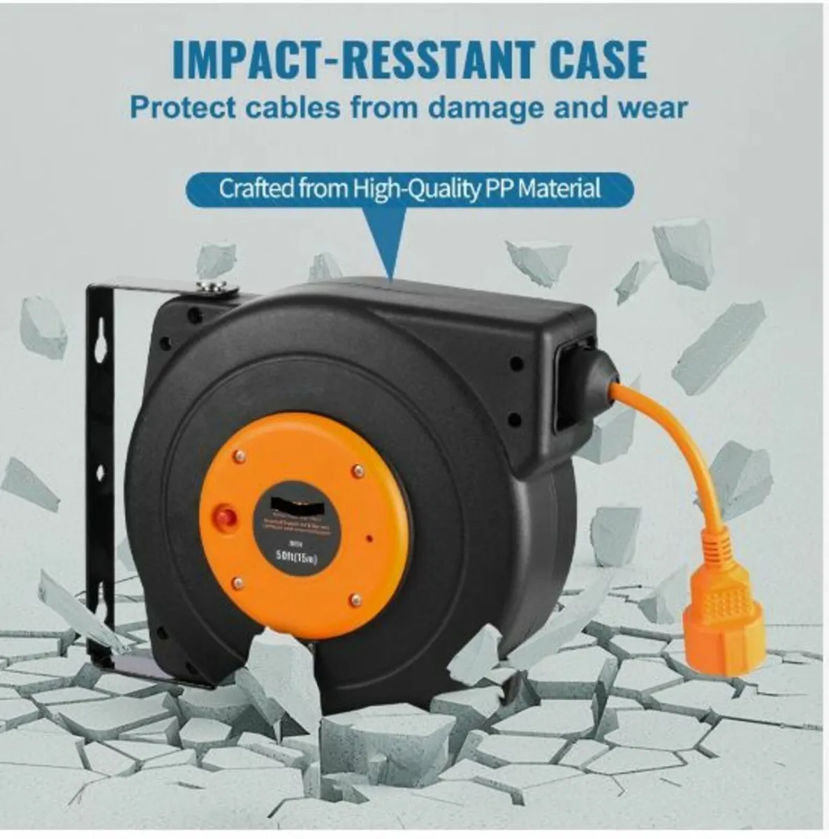 Retractable Extension Cord Reel Power - Image 2