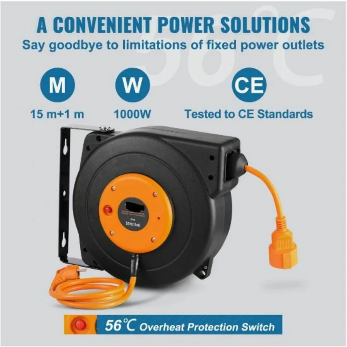 Retractable Extension Cord Reel Power - Image 4