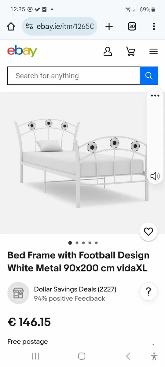 Football Framed Bed
