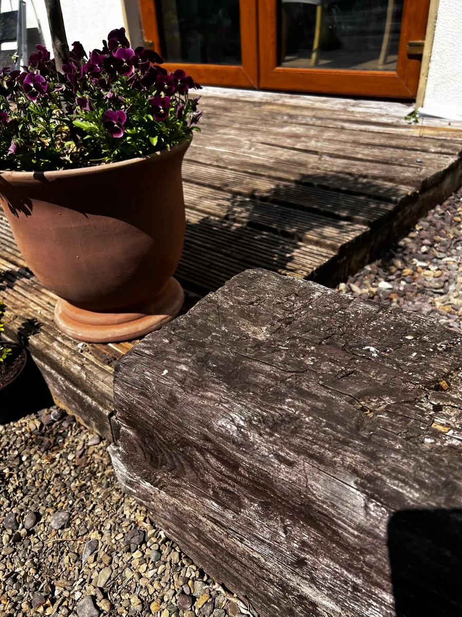 Railway sleepers for garden - Image 1