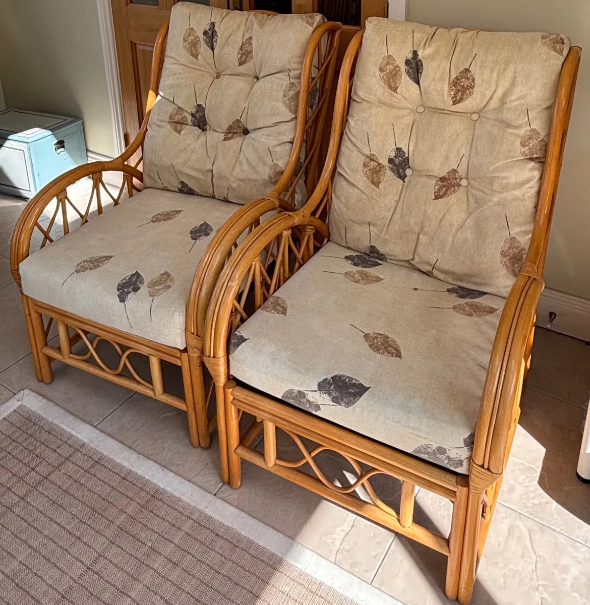 2 Cane Armchairs