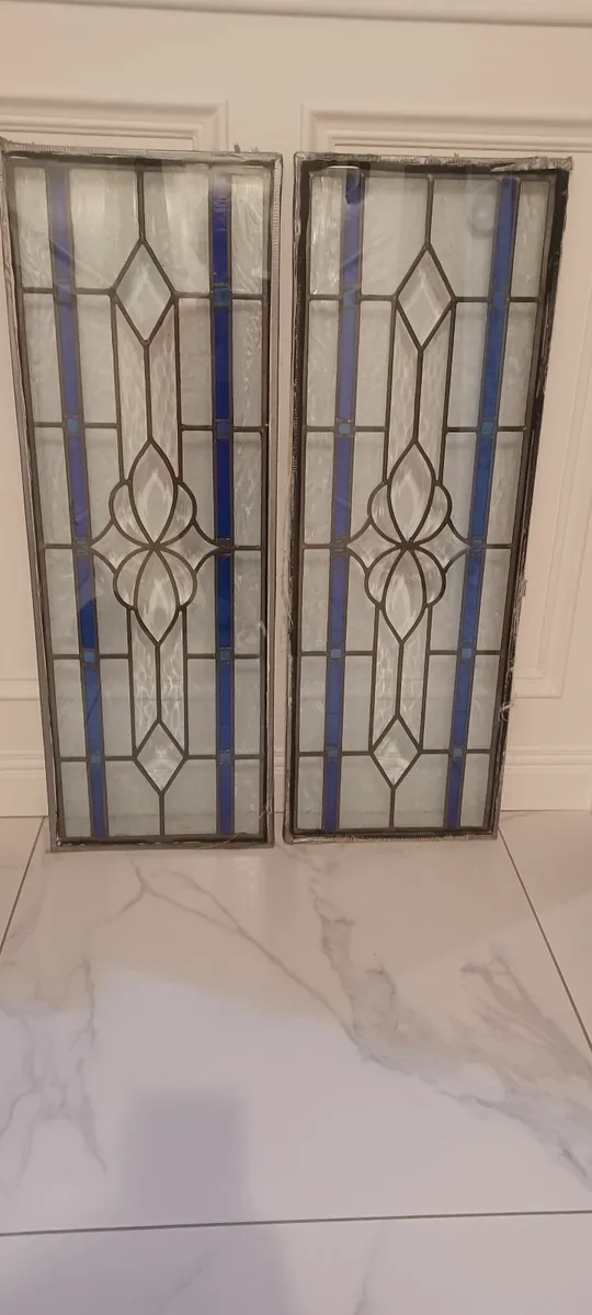 Leaded glass panel's - Image 1