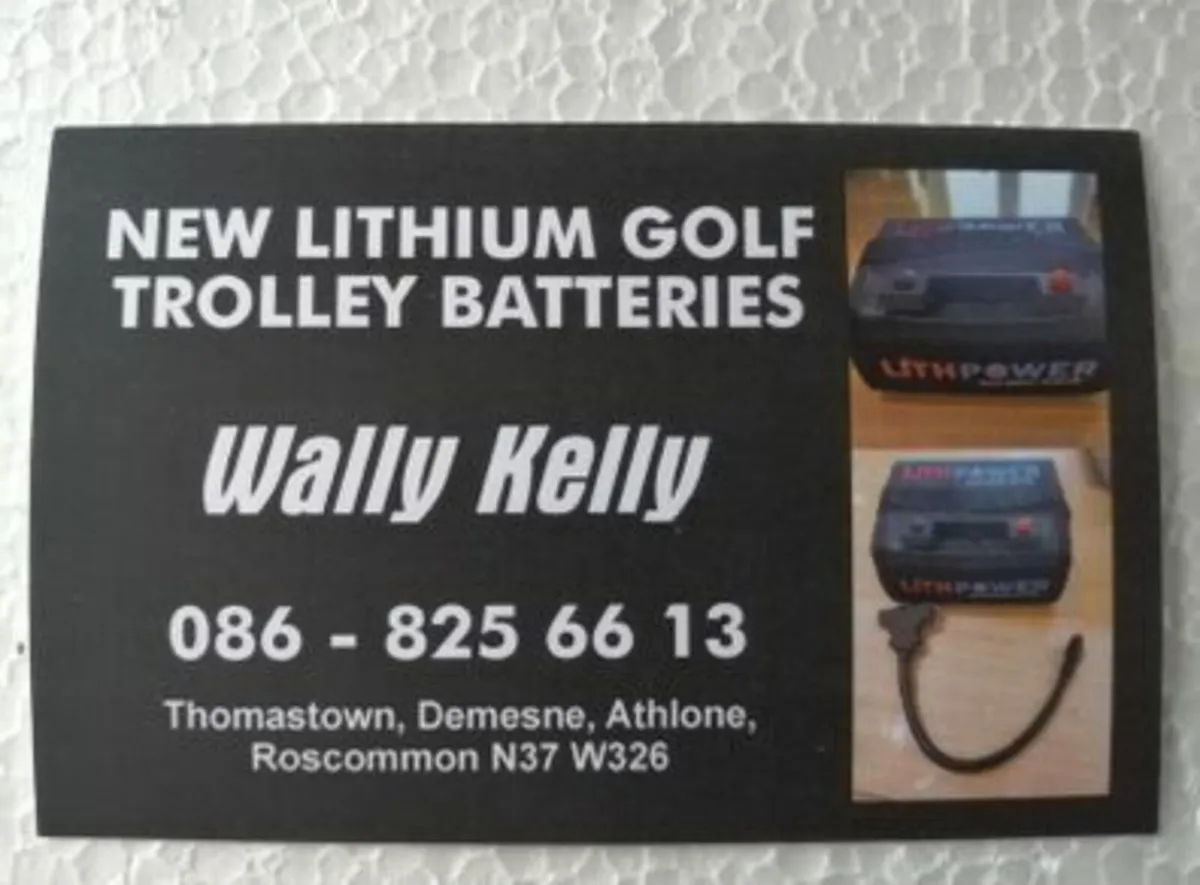 Lithium Golf trolley batteries