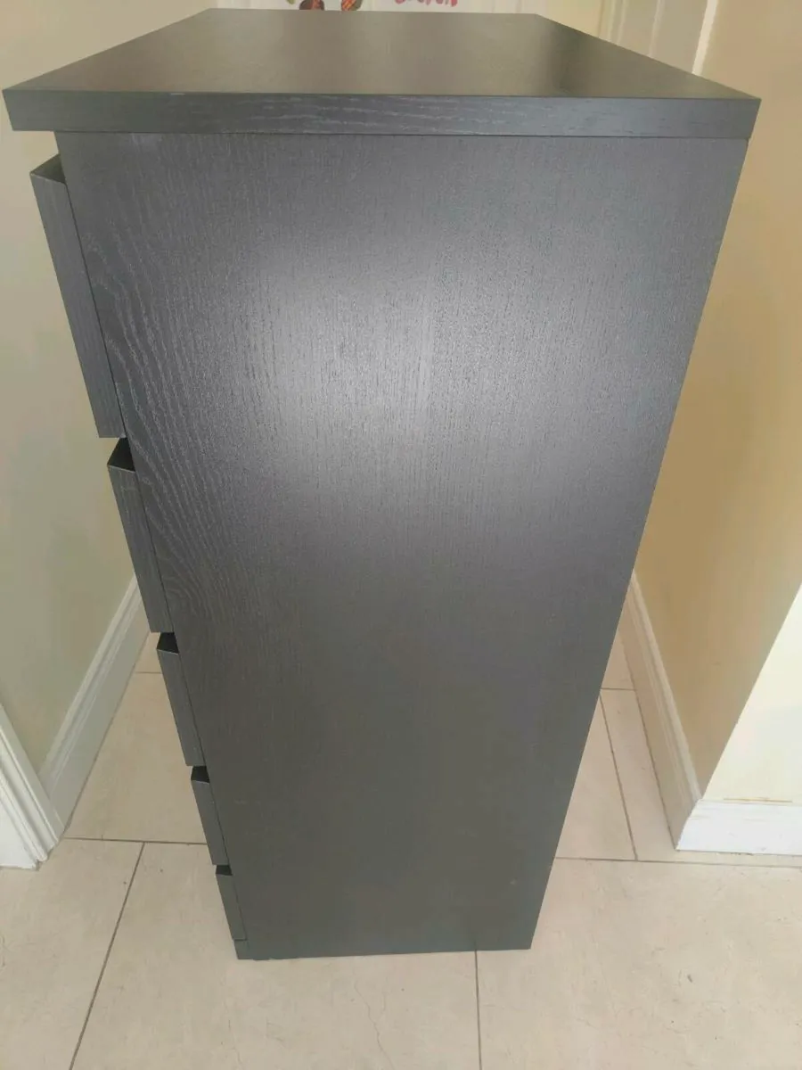 Black IKEA Malm 6 drawer chest - Image 2