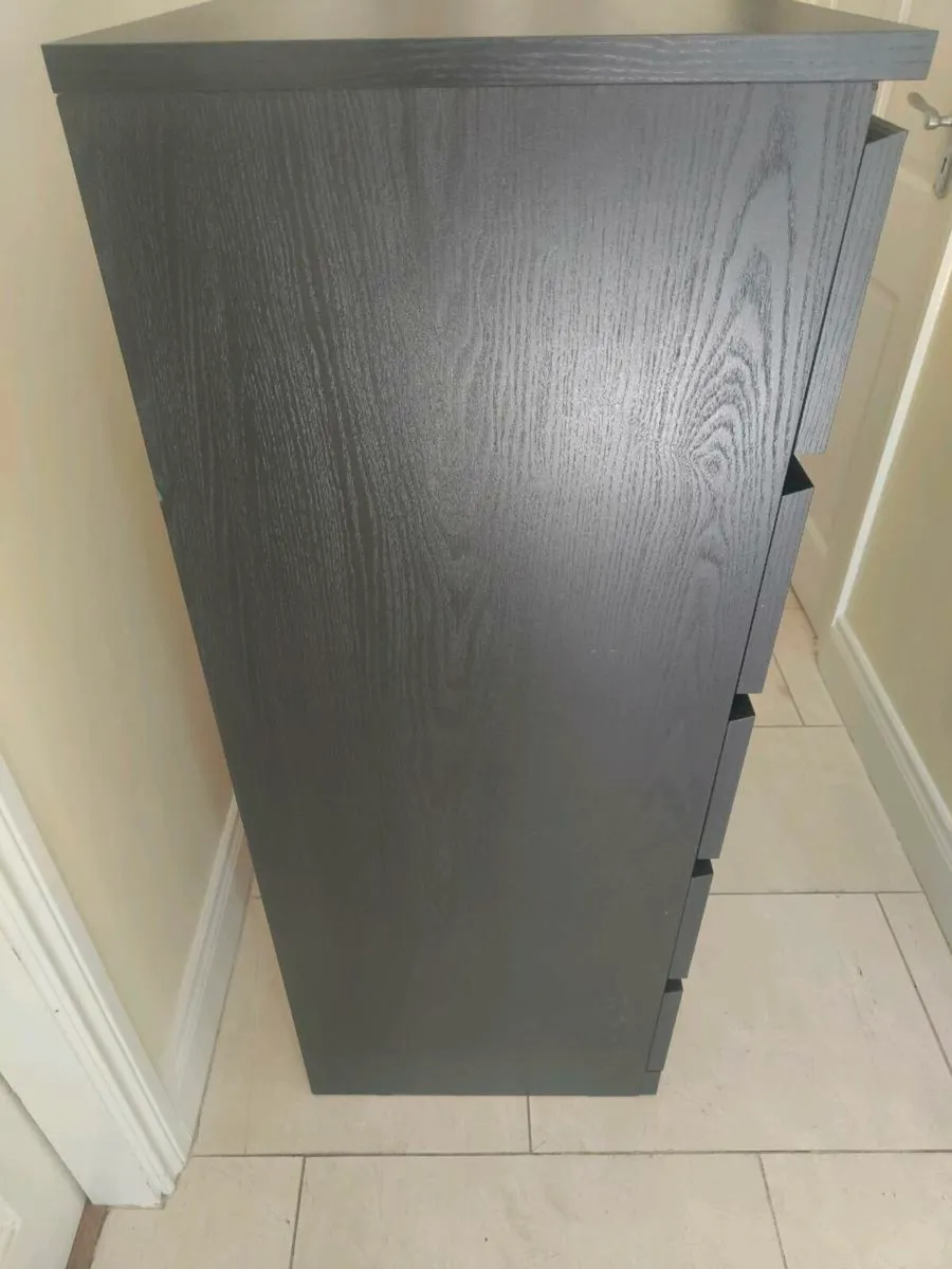 Black IKEA Malm 6 drawer chest - Image 4