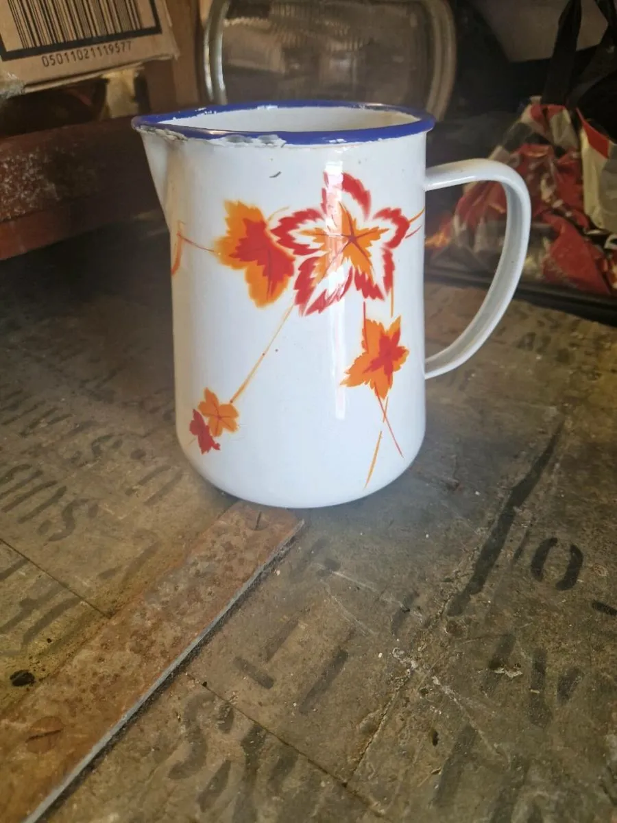 Vintage Enamel Jug - Image 1