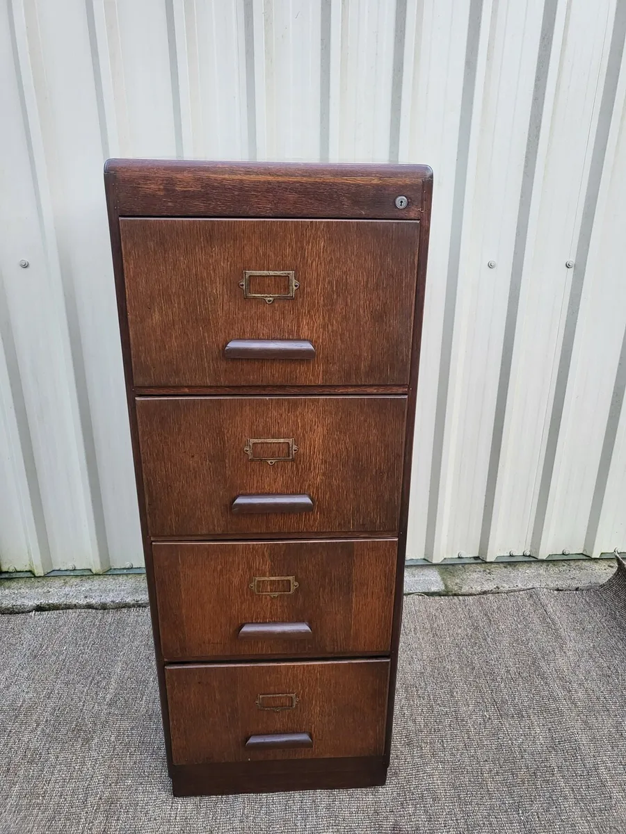 Large 20th century oak 4 drawers filling cabinet - Image 1