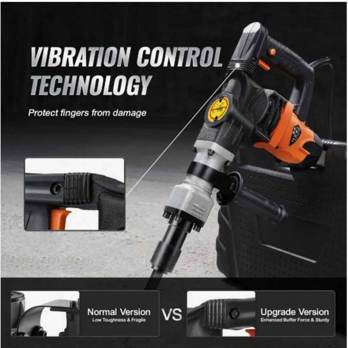 Demolition Jack Hammer Concrete Breaker 1600W - Image 2