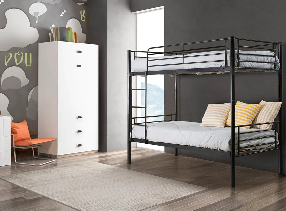 Metal Bunk bed With 2 Mattresses