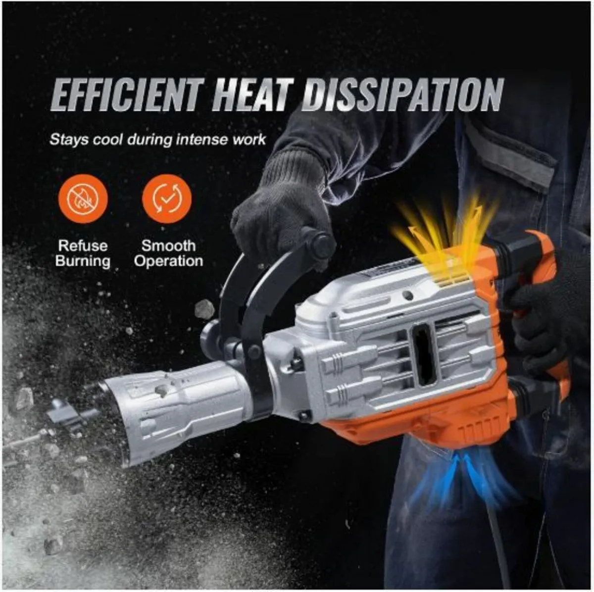 Demolition Jack Hammer Concrete Breaker 3500W - Image 2