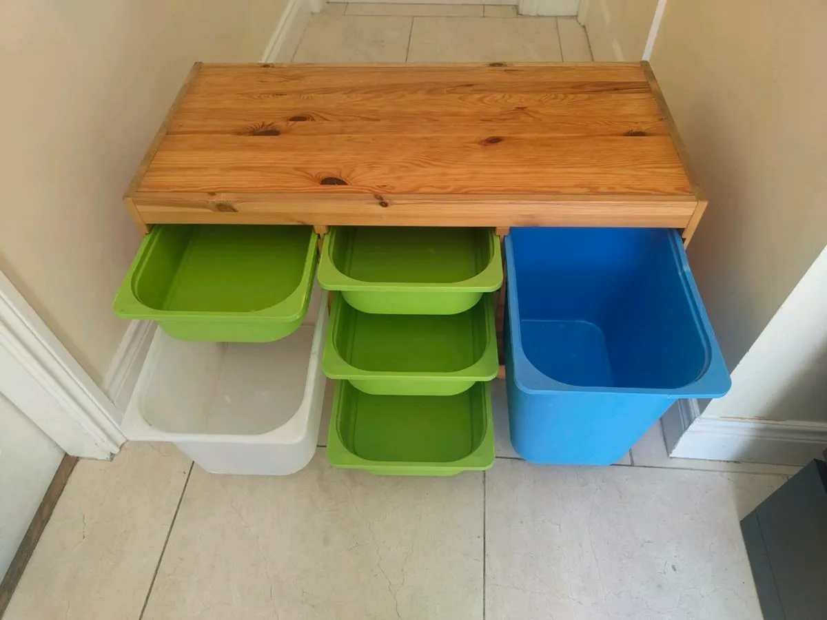 Pine IKEA Trofast rectangular shaped unit - Image 2