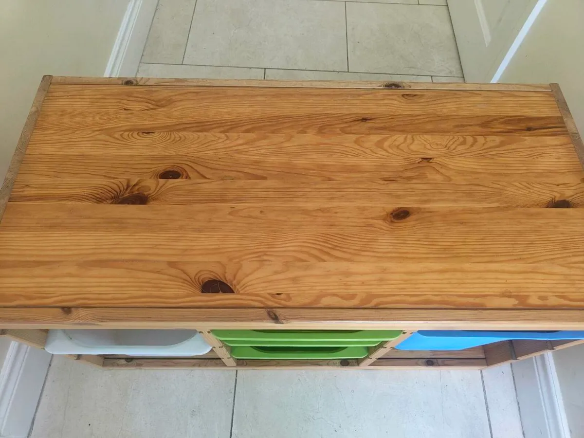 Pine IKEA Trofast rectangular shaped unit - Image 3