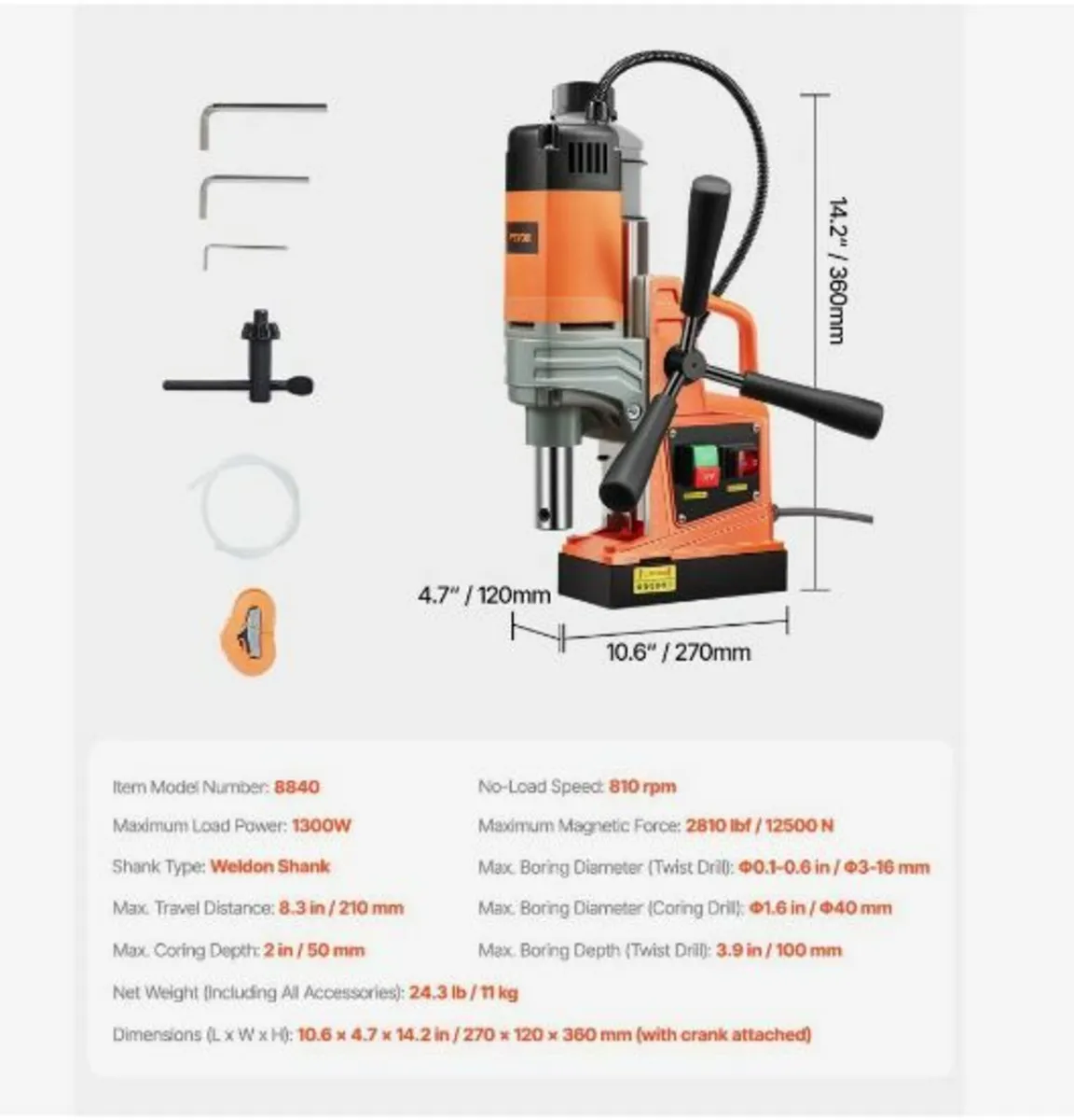 Magnetic Drill 1300W - Image 2
