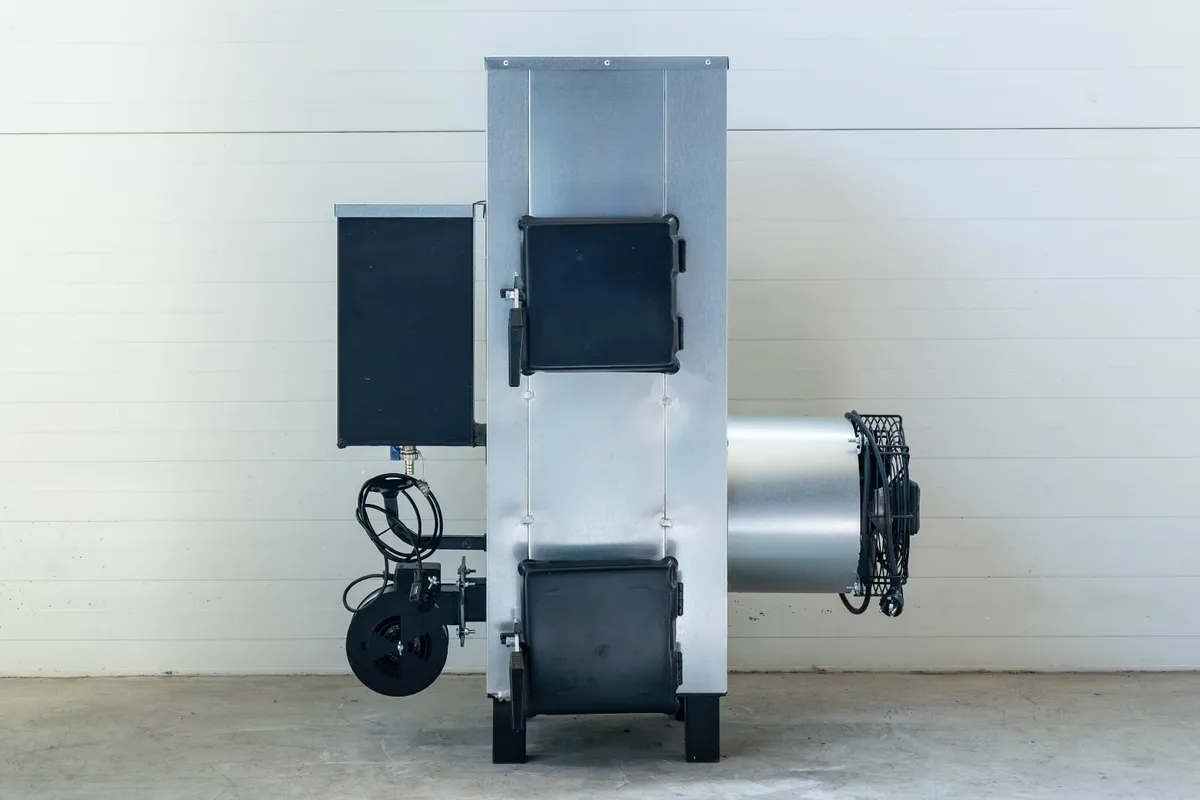 NG20 kw air heater (up to 100 m2) forusedoil+wood - Image 1