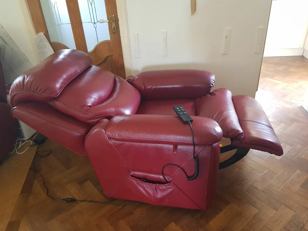Electric recliner chair leather - Image 4