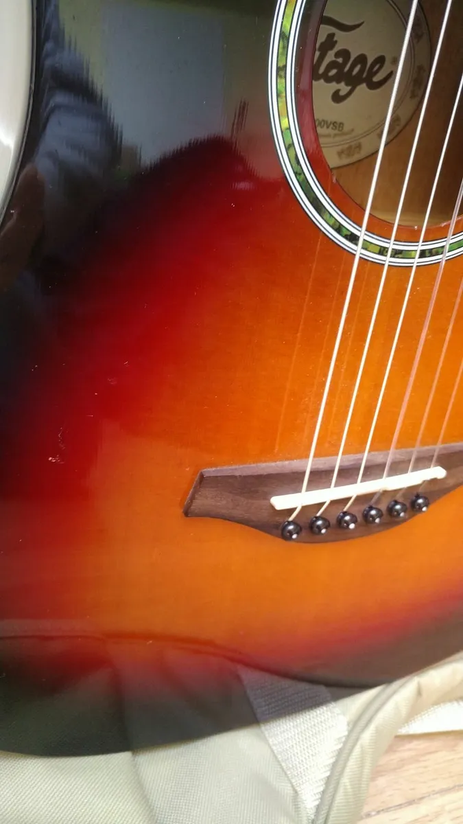 Kids guitar with the case - Image 3