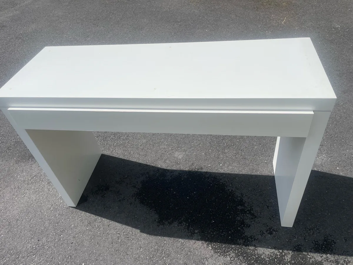 Dressing table white 120x41 cm - Image 1