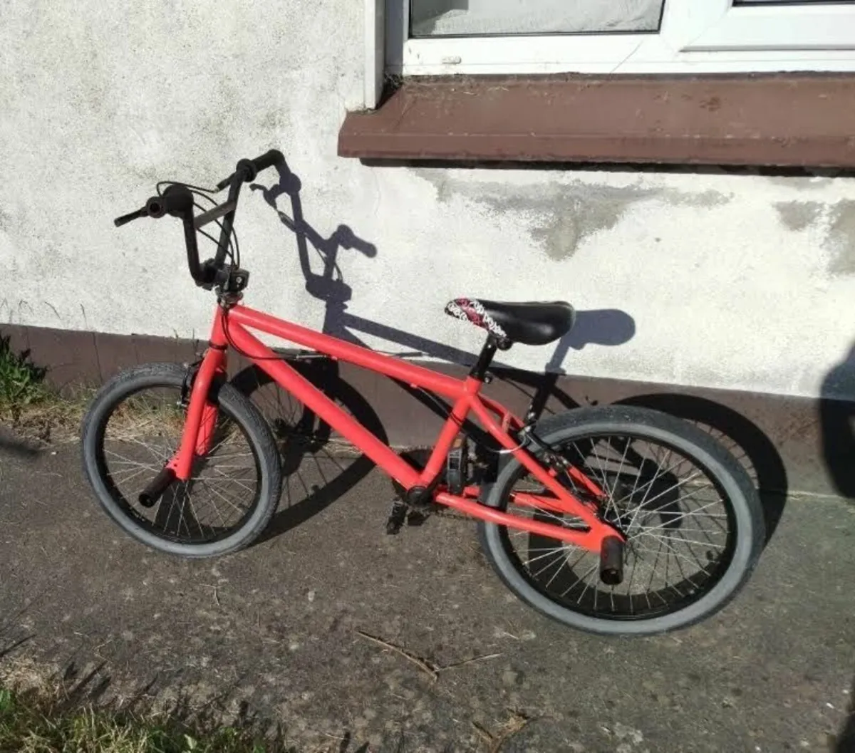 BMX bike Red Black Pegs Gyro For Sale - Image 2