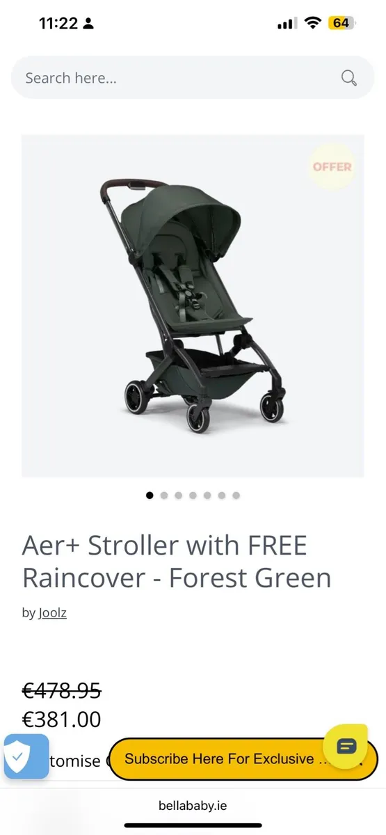 Joolz Aer plus stroller & footmuff - Image 3