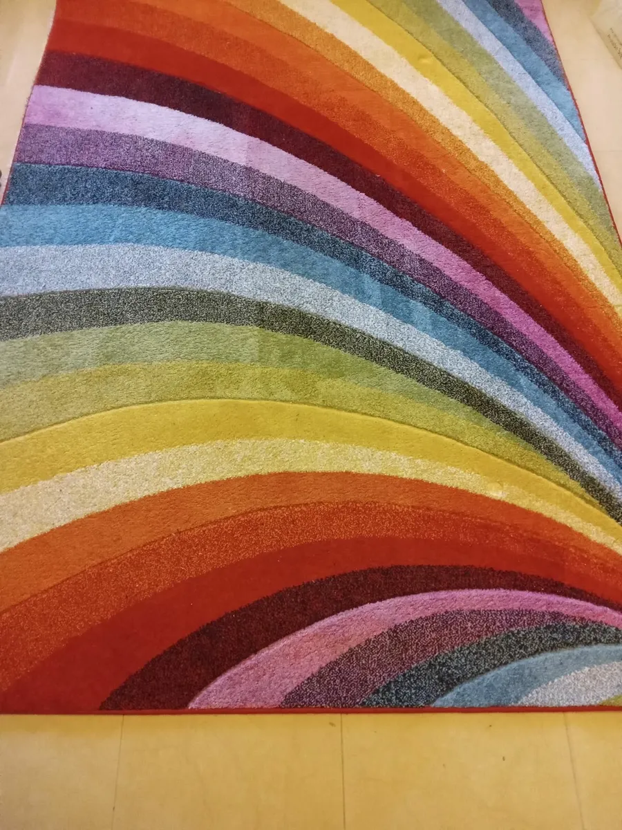 Rug rainbow colours - Image 1