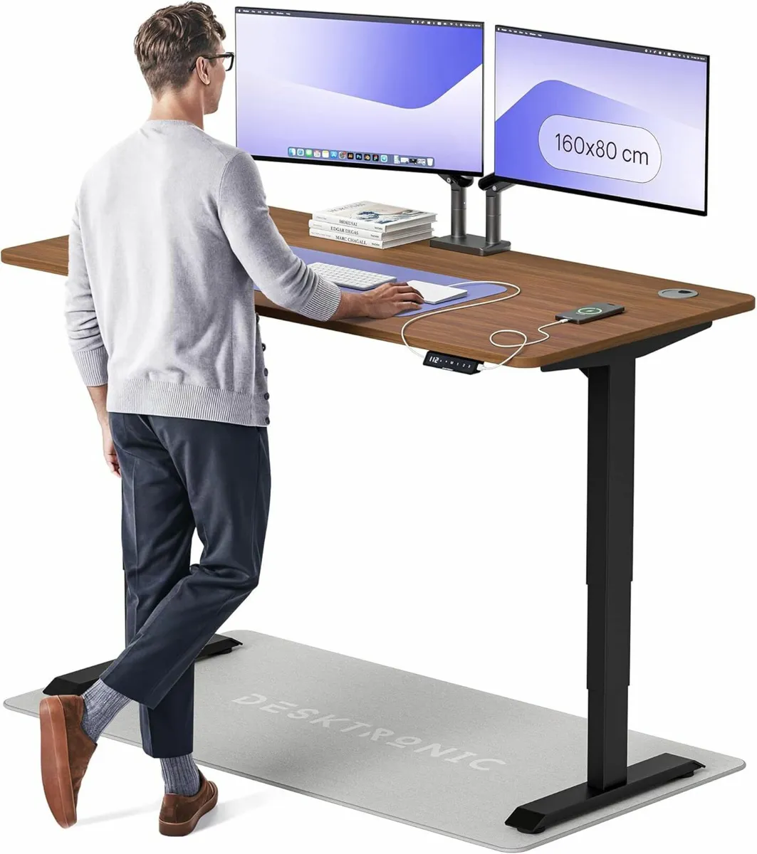 Standing Desk – 160 x 80 cm Height Adjustable - Image 1