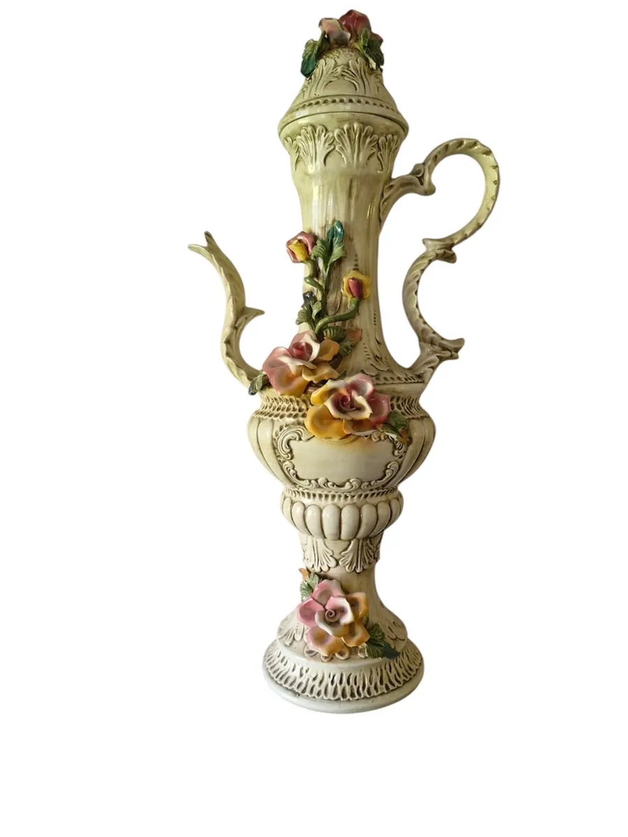 Tall CAPODIMONTE Tea pot - Image 1